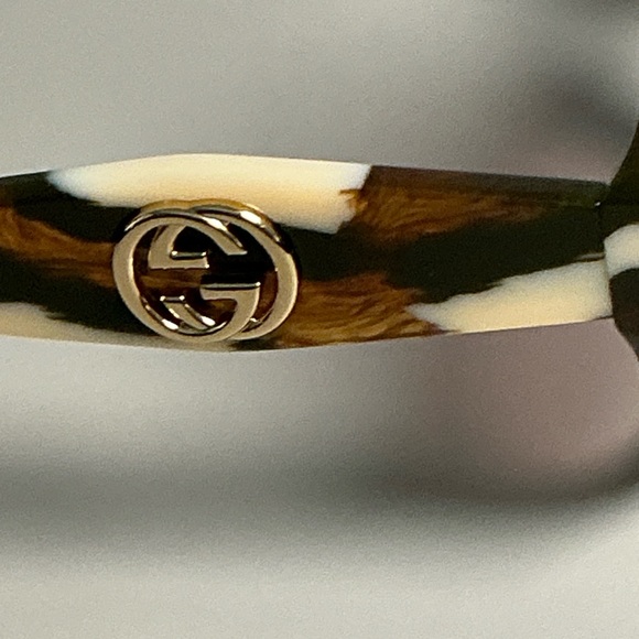 Gucci GG0797S Round Oval Marble Lens Sunglasses 54mm - Picture 10 of 10